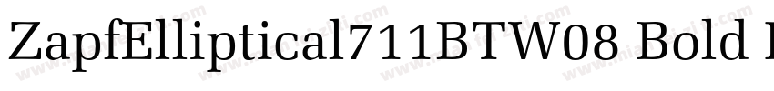 ZapfElliptical711BTW08 Bold Regular字体转换